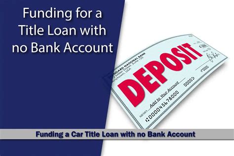 Car Title Loans Without Bank Account